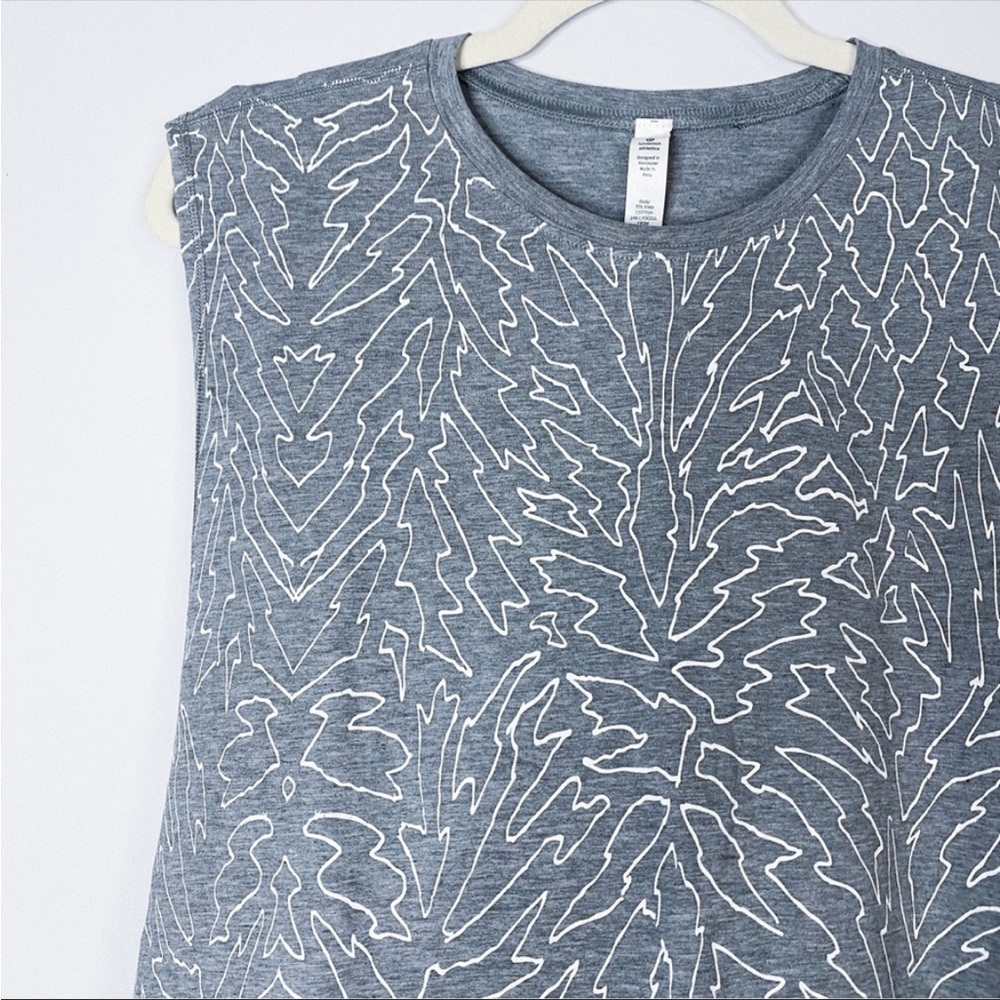 Lululemon - Grey Printed Muscle Tank - Hustle Muscle